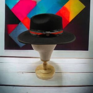 MEN'S BRUNO CAPELO WESLEY WIDE BRIM PINCH FRONT FEDORA HAT. WE-978.